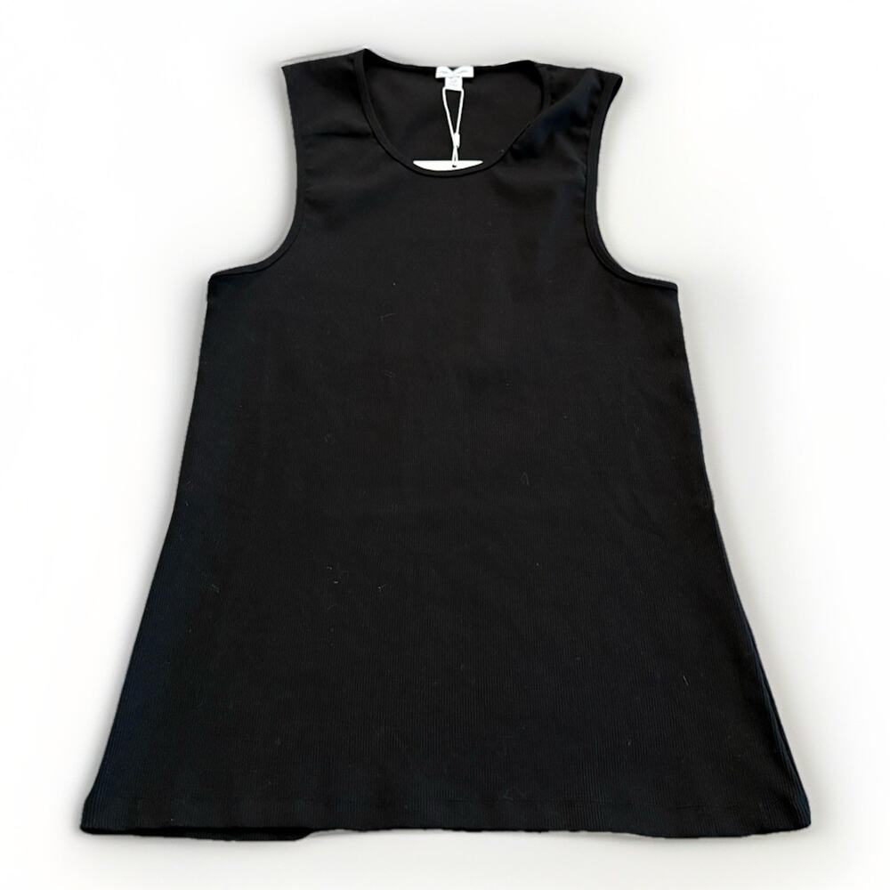 Jaded London Tank Top Mens Black Longline Rib Vest Slim Stretch Shirt XXL NWT
